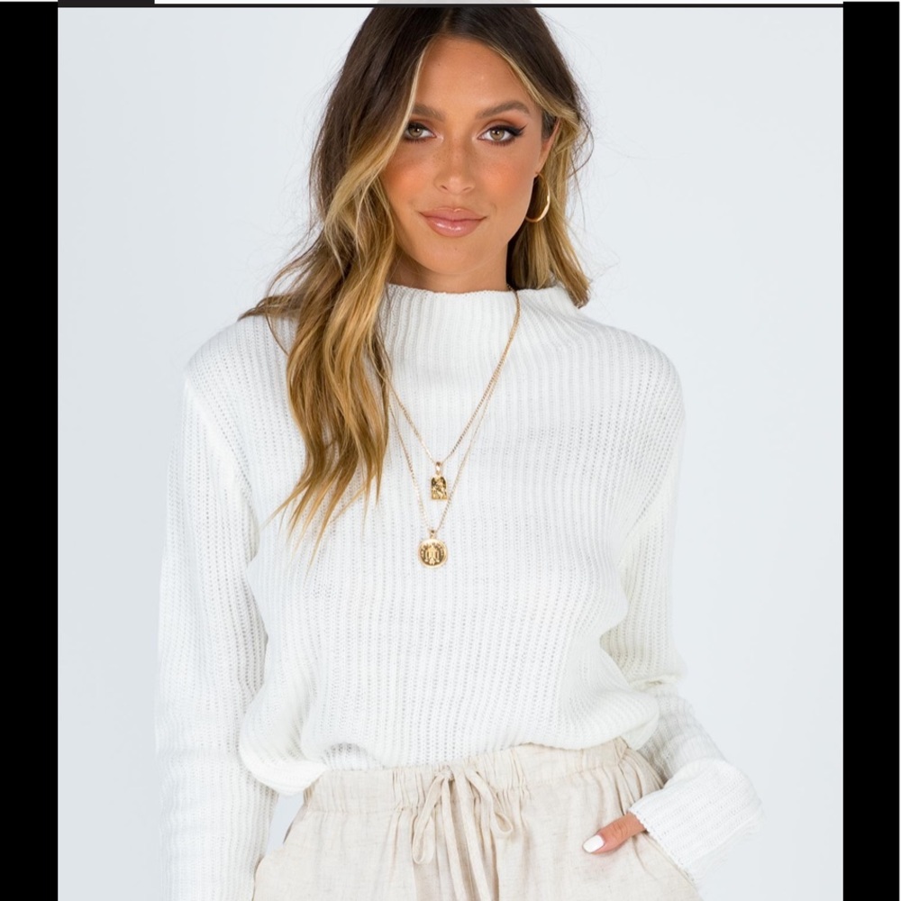 PRINCESS POLLY CREAM CROP TOP